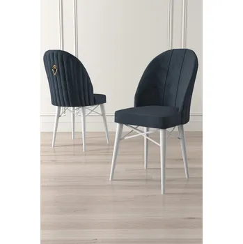 Jídelní stůl Sada židlí (4 kusy) Ritim - Anthracite, White