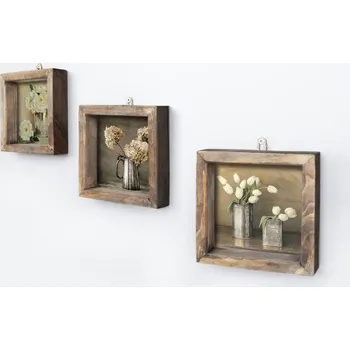 Obraz Dekorativní rámovaný obraz z MDF (3 kusy) UKZM021