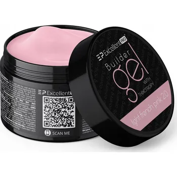 Lak na nehty Stavební gel Excellent PRO s tixotropií, světle francouzská Pink 2.0, 15 g