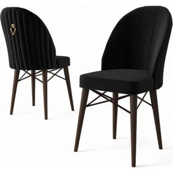 Jídelní stůl Sada židlí (6 kusů) Ritim - Black, Brown