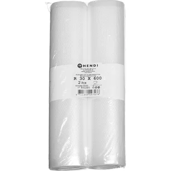 Reliéfní role vakuových sáčků pro skladování potravin, HENDI, komplet 2 rolí, 2 ks, 6000x300mm