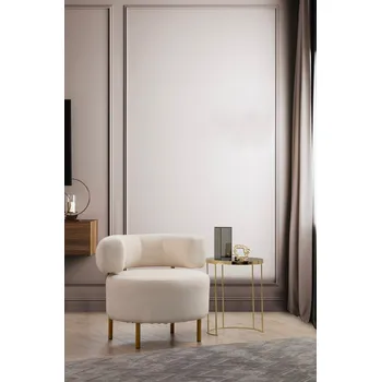 Křeslo Křeslo ušák River Round - White