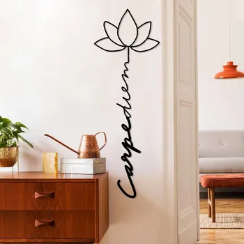 Věšák Dekorativní kovový doplněk na zeď Carpe Diem 4