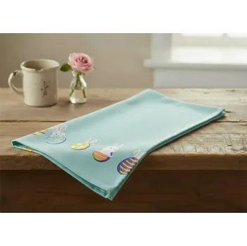 Utěrka Velikonoční bavlněná utěrka SWEET EASTER tyrkysová 45x65 cm 100% bavlna