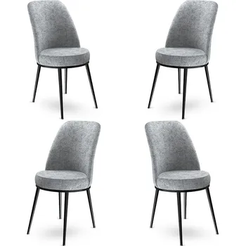 Barová židle Sada židlí (4 kusy) Dexa - Grey, Black