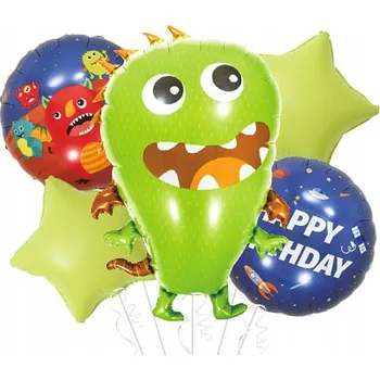 Balónek SADA BALÓNKŮ PŘÍŠERKY VŠE NEJLEPŠÍ K NAROZENINÁM ZELENÁ