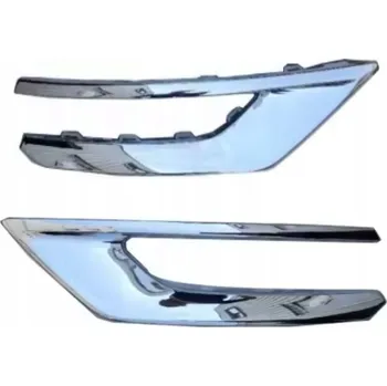 Nárazník VOLVO XC 90 19- CHROMOVÉ LIŠTY MŘÍŽKY NÁRAZNÍKU PRAVÁ + LEVÁ 31663539 31663540