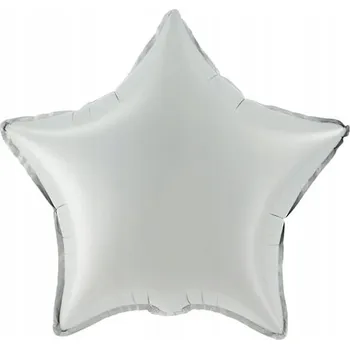 Balónek BALÓNEK 18" HVĚZDA MATNÁ OCELOVÁ