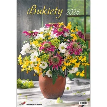 Kalendář KALENDÁŘ 2026 NÁSTĚNNÝ - Bukiety na zeď květiny