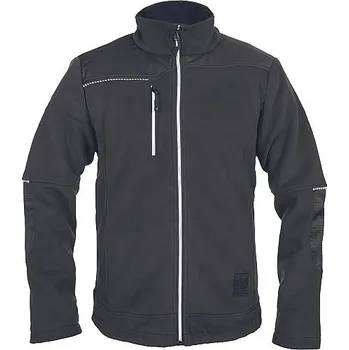 Pánská softshellová bunda TAURUS fleece mikina černá XL