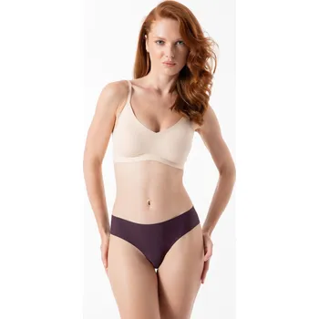Dámské spodní prádlo Kalhotky Simple Brasil tmavě fialová - Julimex L