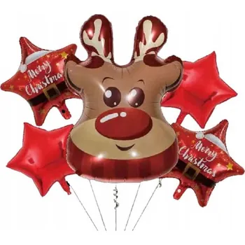 Balónek SADA VÁNOČNÍCH BALÓNKŮ SOB 5 KS