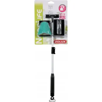 Autoškrabka TELESKOPICKÁ ŠKRABKA NA SKLO AKVÁRIA ČISTIČKA MULTIFUNKČNÍ 4V1