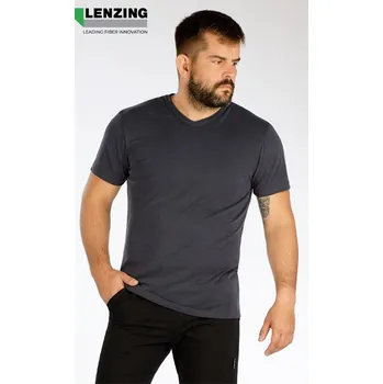 Pánské tričko Pánské triko LITEX s krátkým rukávem šedé Barva: antracitová, Velikost: L