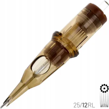 Tetovací jehla Kwadron Cartridge 0,35 mm 8RL - Round Liner 1 ks