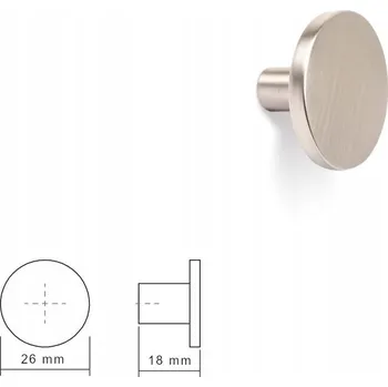 Nábytkové kování Nábytková úchytka Como, kartáčovaný nikl