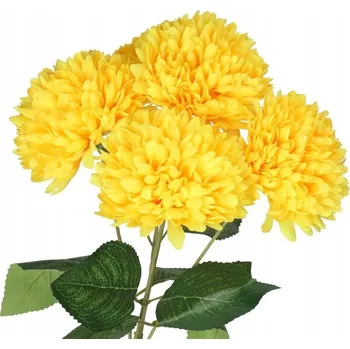 umělá květina VELKÁ KYTICE UMĚLÝCH CHRIZANTÉM JAKO ŽIVÁ 45CM KVĚTINY DEKORATIVNÍ