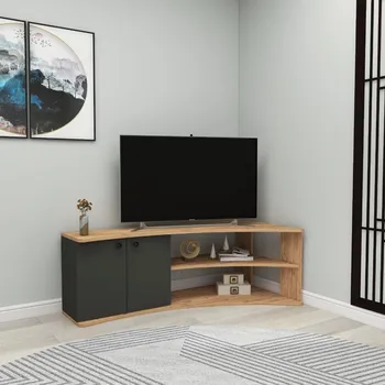 Televizní stolek TV stolek Termera - Atlantic Pine, Anthracite