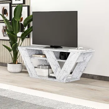 Televizní stolek TV stolek Pipralla - Carrara Marble