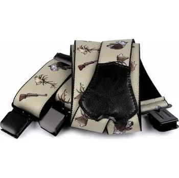 Kšandy Veselé šle pro myslivce délka 120 cm šířka 4 cm 650370, VELIKOST UNI