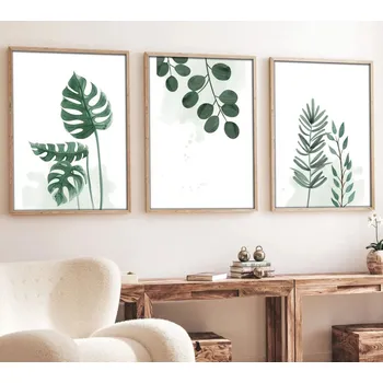 Obraz Dekorativní rámovaný obraz z MDF (3 kusy) Huhu193 - 70 x 50