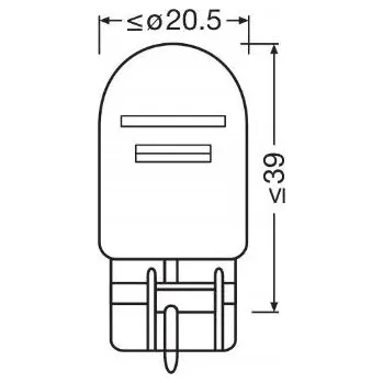 Autožárovka Žárovka Osram ORIGINAL 12V W21/5W 21 W 1 ks