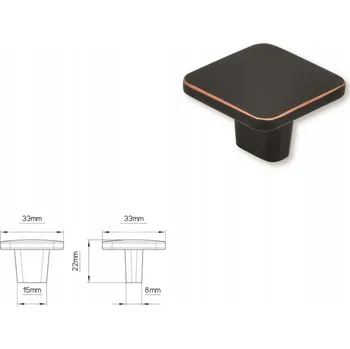 Nábytkové kování Nábytková úchytka SIRO 2438-32ZN77 efekt černé mědi