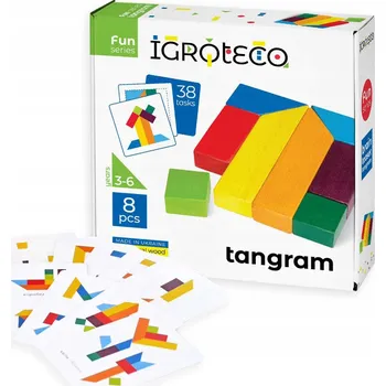 ostatní stavebnice STAVEBNICE - TANGRAM 8 DÍLŮ