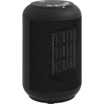 Teplovzdušný ventilátor Elektrické topení s ochranou proti přehřátí | černé