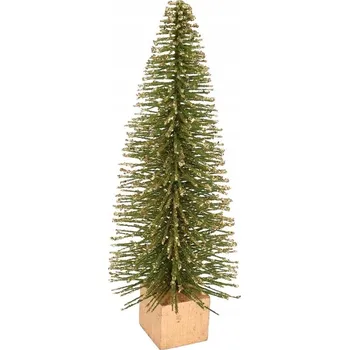 Vánoční dekorace VÁNOČNÍ STROMEK NA KMENI 39 CM - MALÁ DEKORACE