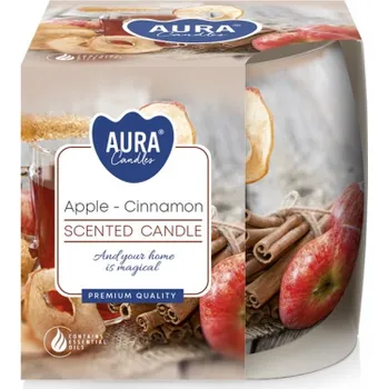 Svíčka Vonná svíčka vánoční - Jablko a skořice