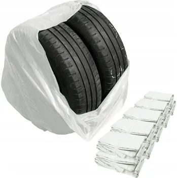 Pytle na odpadky Bílé PEVNÉ pytle na kola, pneumatiky LDPE (Velké 100x100 cm) - 200 ks - Stix