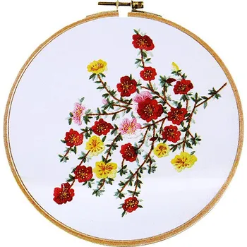 Vyšívací vzor Stoklasa Dárková sada na vyšívání s předtištěným motivem kytice (1 sada) 4568 12 x 16,7 cm Kytice