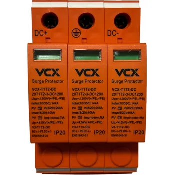 Přepěťová ochrana Přepěťová ochrana DC VCX T1+T2 3P 1200V B+C 14kA