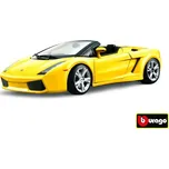 Bburago Lamborghini Gallardo Spyder metalíza žlutá 1:18