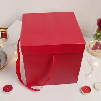 Dárková krabička Dárková krabička 22 cm - červená