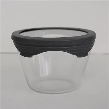 Dóza na potraviny SIMAX NÁDOBA PURE 0,25L SKLENĚNÉ VÍČKO ŠEDÁ