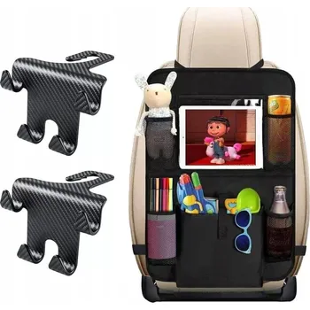 Organizér do auta ORGANIZÉR DO AUTA NA ZADNÍ STRANU SEDADLA + 2 DRŽÁKY VĚŠÁKY