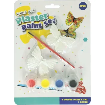 kreativní sada Sádrové figurky k malování pro děti - Kreativní malířská sada Motýli