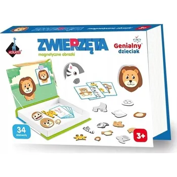 Puzzle ASKATO. PUZZLE PRO DĚTI MAGNETICKÁ SKLÁDAČKA ZVÍŘÁTKA 3+