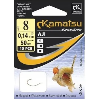 Rybářský háček Háčky na vodu, plovoucí háčky, s návazcem, s protihrotem Kamatsu Aji 10 ks