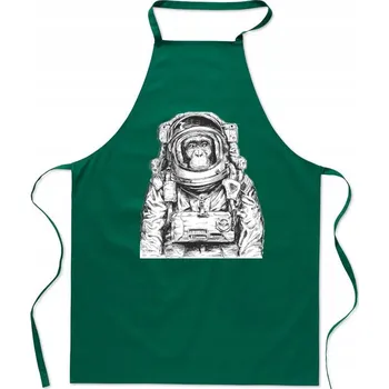 Kuchyňská zástěra KUCHYŇSKÁ ZÁSTĚRA OPICE ASTRONAUTA MÓDNÍ POTISK DÁREK