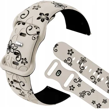 Řemínek na hodinky Řemínek ChronSmarta pro Garmin 20mm, béžový