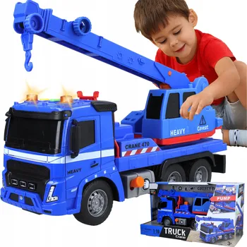 autíčko Velký Interaktivní Náklaďák s Pohonem a Zvukovými Efekty Jeřáb Auto 1:16