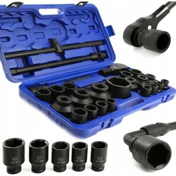 Klíč Uderový nástrčný klíč BJC sada 26 dílů 3/4'' a 1''