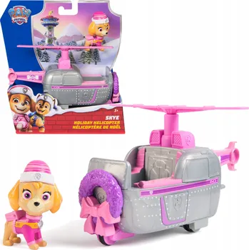 Figurka SKYE Tlapková patrola HELIKOPTÉRA VÁNOČNÍ VOZIDLO FIGURKA SADA PEJSEK
