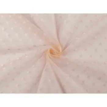 Tyl jemně pružný s puntíky