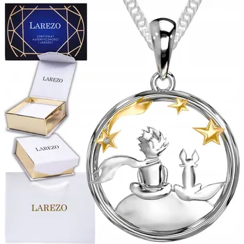 Náhrdelník Stříbrný náhrdelník Larezo 925 se zirkonem, délka 45 cm, motiv postavičky