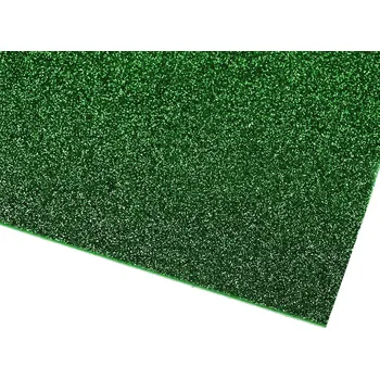 Výtvárné potřeby Samolepicí pěnová guma Moosgummi s glitry 20x30 cm