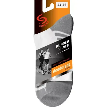 Pánské ponožky Ponožky RUNNER D.SILVER - JJW INMOVE ORANŽOVÁ+ČERNÁ 44-46